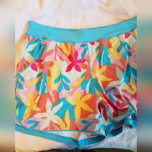 Swim shorts with attached panty